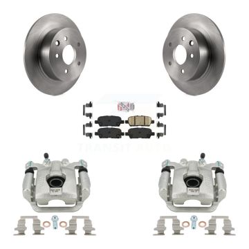 Rear Disc Brake Caliper Rotors And Ceramic Pads Kit For Nissan Sentra Juke KC8-100991N