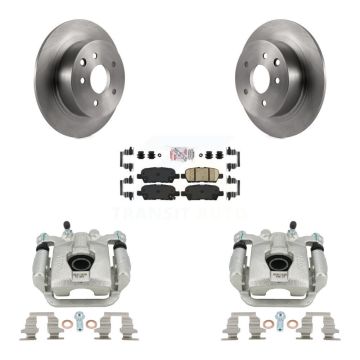 Rear Disc Brake Caliper Rotors And Ceramic Pads Kit For Nissan Sentra Juke KC8-100992N