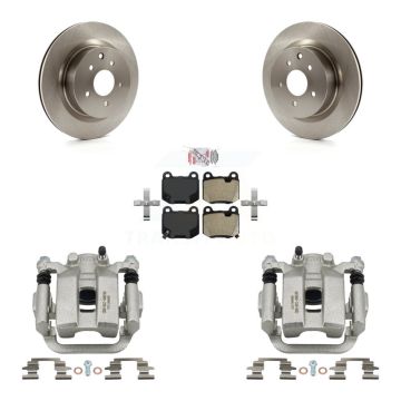 Rear Brake Caliper Rotors Semi-Metallic Pad Kit For 2003 INFINITI G35 With Brembo Brakes KC8-100993N