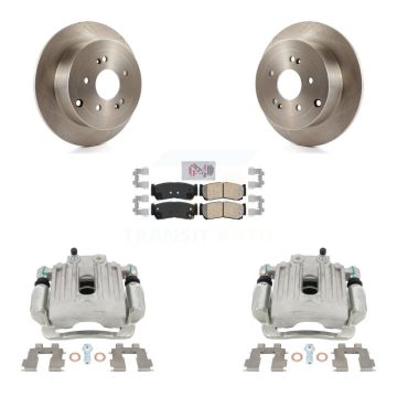 Rear Disc Brake Caliper Rotors And Ceramic Pads Kit For 2007-2009 Hyundai Santa Fe KC8-100996N