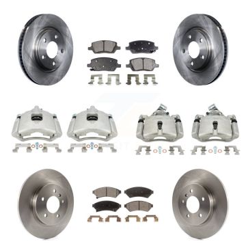 Front Rear Brake Caliper Rotor Ceramic Pad Kit (10Pc) For Chevrolet Uplander Buick Relay KC8-101010T