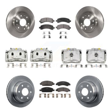 Front Rear Brake Caliper Rotor And Ceramic Pad Kit (10Pc) For Chevrolet Express 1500 GMC KC8-101017T