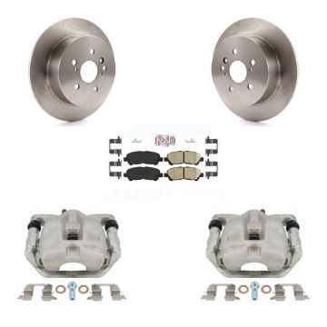 Rear Disc Brake Caliper Rotors And Ceramic Pads Kit For 2008-2013 Toyota Highlander KC8-101022N