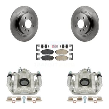 Rear Disc Brake Caliper Rotors And Ceramic Pads Kit For 2013 Chevrolet Cruze LT/LTZ KC8-101025N