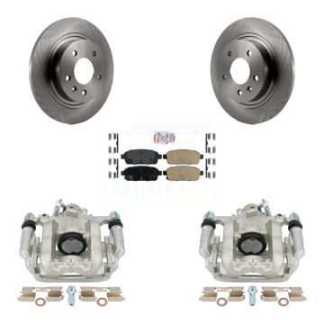 Rear Disc Brake Caliper Rotors And Ceramic Pads Kit For 2013 Chevrolet Cruze LT/LTZ KC8-101026N