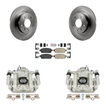 Rear Brake Caliper Rotor & Ceramic Pad Kit For Chevrolet Cruze Orlando Volt Cadillac ELR KC8-101029N