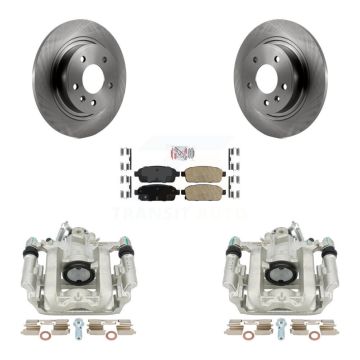 Rear Brake Caliper Rotor & Ceramic Pad Kit For Chevrolet Cruze Orlando Volt Cadillac ELR KC8-101030N