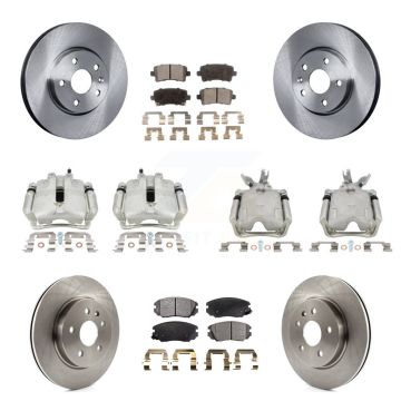 Front Rear Disc Brake Caliper Rotors And Ceramic Pads Kit (10Pc) For Chevrolet Malibu KC8-101031T