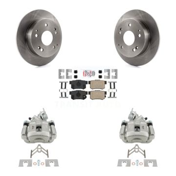Rear Disc Brake Caliper Rotors And Ceramic Pads Kit For 1998-2002 Honda Accord 3.0L KC8-101037N