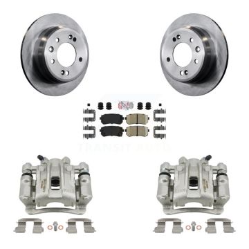 Rear Disc Brake Caliper Rotors And Ceramic Pads Kit For Hyundai Elantra KC8-101041N
