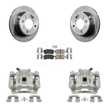 Rear Disc Brake Caliper Rotors And Ceramic Pads Kit For Hyundai Elantra KC8-101042N
