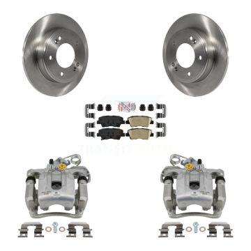 Rear Disc Brake Caliper Rotors And Ceramic Pads Kit For Hyundai Elantra Coupe KC8-101044N