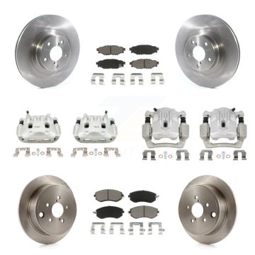 Front Rear Brake Caliper Rotor And Ceramic Pad Kit (10Pc) For Subaru Outback Legacy 2.5L KC8-101049C