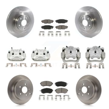 Front Rear Brake Caliper Rotor & Ceramic Pad Kit (10Pc) For Subaru Forester XV Crosstrek KC8-101050C