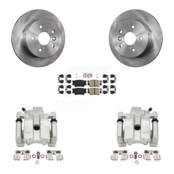 Rear Disc Brake Caliper Rotor Ceramic Pad Kit For Toyota Camry Lexus ES350 Avalon ES300h KC8-101054N