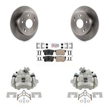Rear Disc Brake Caliper Rotors And Ceramic Pads Kit For Honda Civic Acura RSX KC8-101055N
