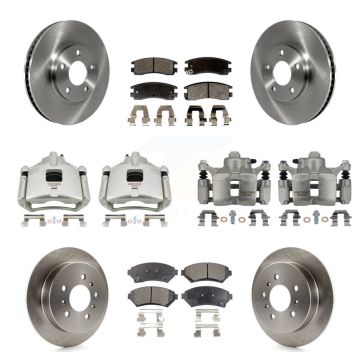 Front Rear Brake Caliper Rotor & Semi-Metallic Pad Kit (10Pc) For Chevrolet Impala Monte KC8-101055P