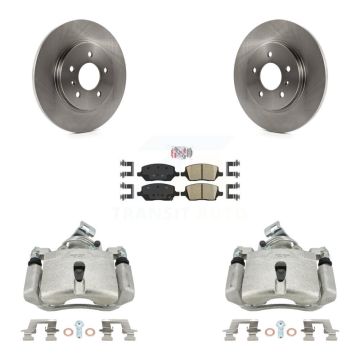 Rear Brake Caliper Rotors & Ceramic Pad Kit For Pontiac Montana Chevrolet Uplander Buick KC8-101064N