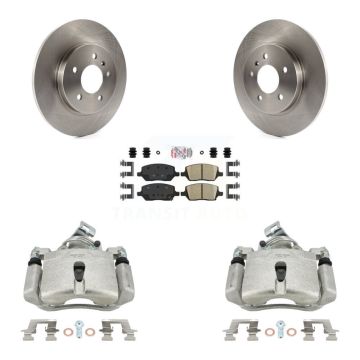 Rear Brake Caliper Rotors & Ceramic Pad Kit For Pontiac Montana Chevrolet Uplander Buick KC8-101065N