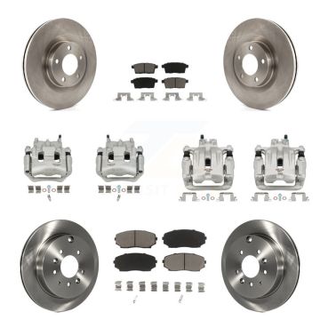 Front Rear Disc Brake Caliper Rotor And Ceramic Pad Kit (10Pc) For Ford Edge Lincoln MKX KC8-101069C