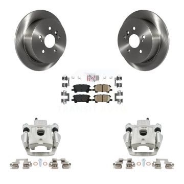 Rear Brake Caliper Rotors Ceramic Pad Kit For Lexus RX350 RX330 Toyota Highlander RX400h KC8-101070N