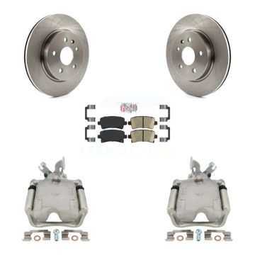 Rear Brake Caliper Rotor & Ceramic Pad Kit For Chevrolet Impala Buick Regal LaCrosse XTS KC8-101094N