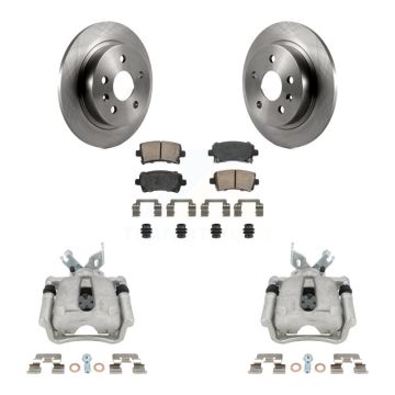 Rear Disc Brake Caliper Rotors Ceramic Pad Kit For Buick Regal LaCrosse Chevrolet Malibu KC8-101097N