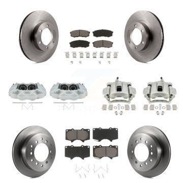 Front Rear Disc Brake Caliper Rotor And Ceramic Pad Kit (10Pc) For 2003-2009 Lexus GX470 KC8-101098C