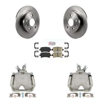 Rear Disc Brake Caliper Rotors Ceramic Pad Kit For Buick Regal LaCrosse With Solid Rotor KC8-101098N