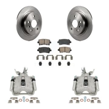 Rear Disc Brake Caliper Rotors And Ceramic Pads Kit For Chevrolet Malibu Limited KC8-101103N