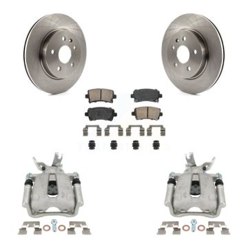 Rear Disc Brake Caliper Rotors And Ceramic Pads Kit For Chevrolet Malibu Limited KC8-101105N