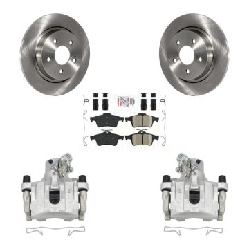 Rear Disc Brake Caliper Rotors And Ceramic Pads Kit For Volvo S40 C30 V50 C70 KC8-101110N