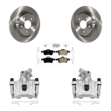 Rear Disc Brake Caliper Rotors And Semi-Metallic Pads Kit For Volvo S40 C30 V50 C70 KC8-101112N
