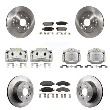 Front Rear Brake Caliper Rotor & Ceramic Pad Kit (10Pc) For GMC Sierra 1500 Chevrolet XL KC8-101113T