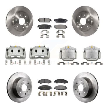 Front Rear Brake Caliper Rotor & Ceramic Pad Kit (10Pc) For Chevrolet Avalanche Cadillac KC8-101114T