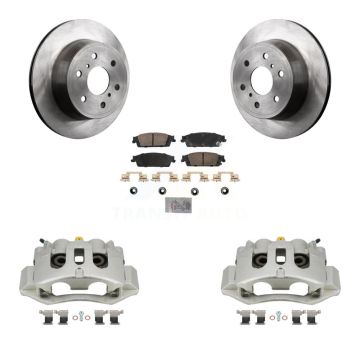 Rear Disc Brake Caliper Rotors And Ceramic Pads Kit For Chevrolet Suburban HD KC8-101115N
