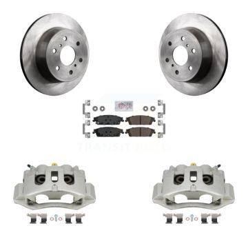 Rear Disc Brake Caliper Rotors And Semi-Metallic Pads Kit For Chevrolet Suburban HD KC8-101116N