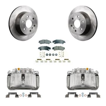 Rear Disc Brake Caliper Rotors And Semi-Metallic Pads Kit For GMC Sierra 1500 Classic KC8-101119N