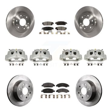 Front Rear Brake Caliper Rotor Semi-Metallic Pad Kit (10Pc) For 16 Chevrolet Suburban HD KC8-101121P