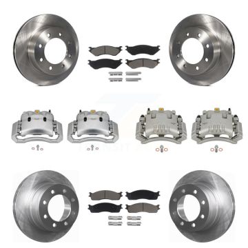 Front Rear Disc Brake Caliper Rotors Ceramic Pad Kit (10Pc) For Dodge Ram 3500 2500 1500 KC8-101122C