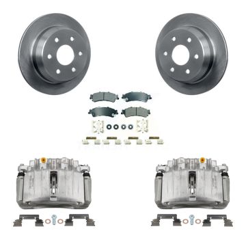 Rear Brake Caliper Rotors Semi-Metallic Pad Kit For Chevrolet Silverado 1500 Classic GMC KC8-101122N