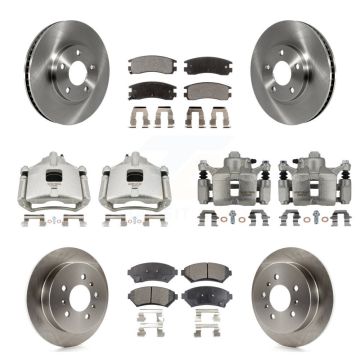 Front Rear Brake Caliper Rotor & Ceramic Pad Kit (10Pc) For Chevrolet Impala Monte Carlo KC8-101122T