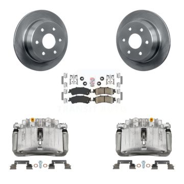 Rear Brake Caliper Rotor Ceramic Pad Kit For Chevrolet Silverado 1500 Classic GMC Sierra KC8-101123N