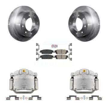 Rear Disc Brake Caliper Rotors And Ceramic Pads Kit For Chevrolet Suburban KC8-101126N