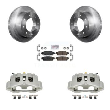 Rear Brake Caliper Rotors Semi-Metallic Pad Kit For Chevrolet Suburban With 8 Lug Wheels KC8-101128N