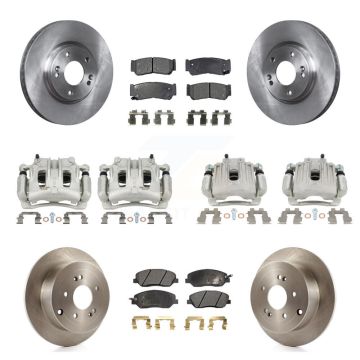 Front Rear Brake Caliper Rotor And Ceramic Pad Kit (10Pc) For 2007-2009 Hyundai Santa Fe KC8-101137T