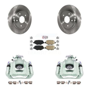 Rear Disc Brake Caliper Rotors And Ceramic Pads Kit For Ram C/V KC8-101141N