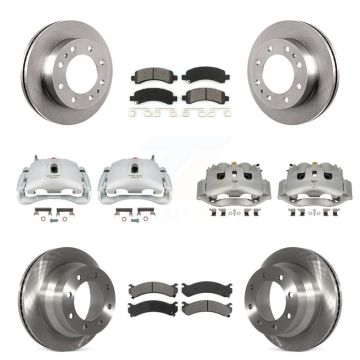 Front Rear Brake Caliper Rotor & Semi-Metallic Pad Kit (10Pc) For Chevrolet Express 4500 KC8-101141S
