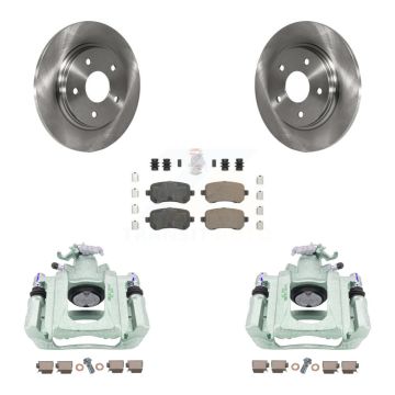 Rear Brake Caliper Rotor Ceramic Pad Kit For Dodge Grand Caravan Chrysler Town & Country KC8-101143N