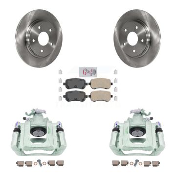 Rear Brake Caliper Rotor Ceramic Pad Kit For Dodge Grand Caravan Chrysler Town & Country KC8-101144N